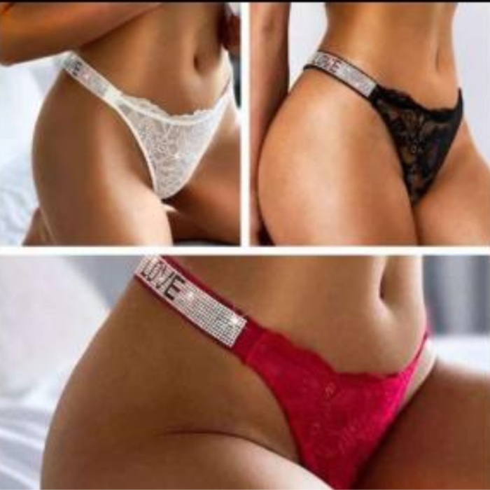 bombacha less strass brillos