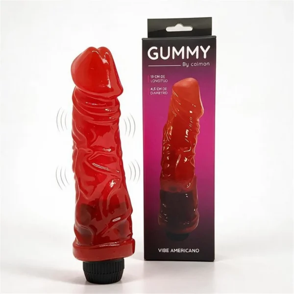 Dildo vibrador Americano rojo