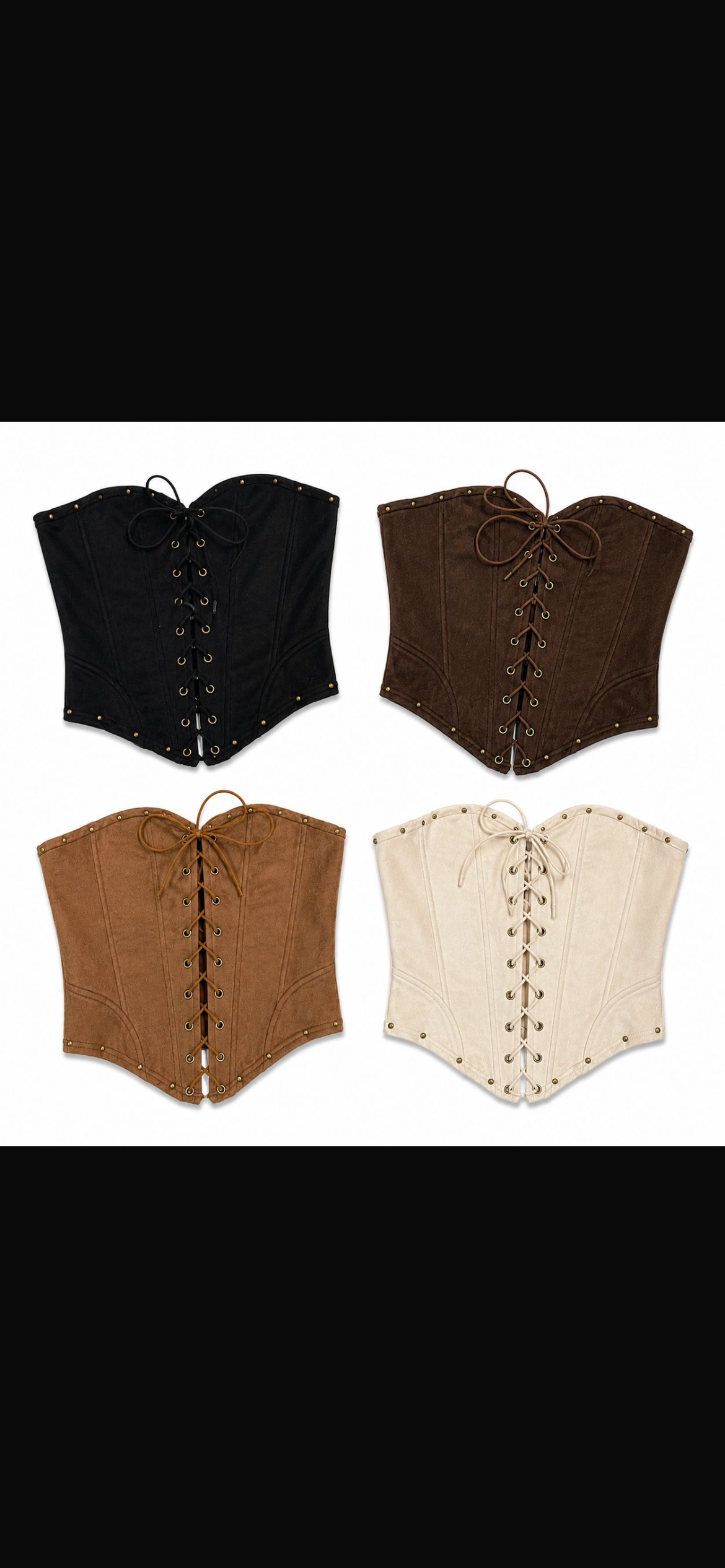 Corset de Gamuza Acordonado - Imagen 2
