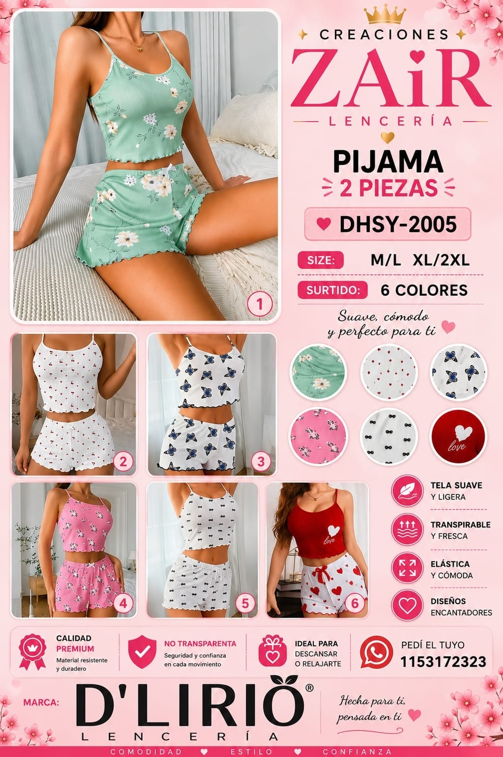 Pijama 2 Piezas Estampado - Imagen 3