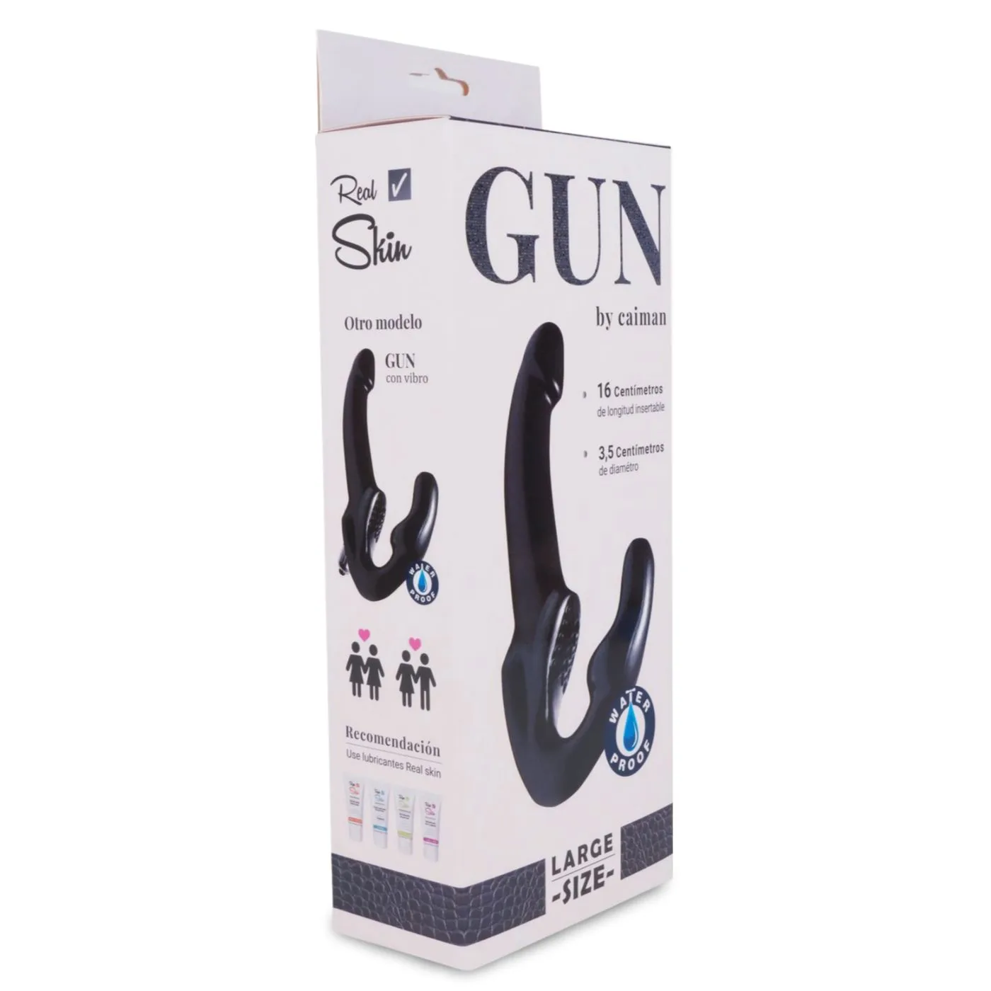 Dildo Gun Macizo Negro | Caiman