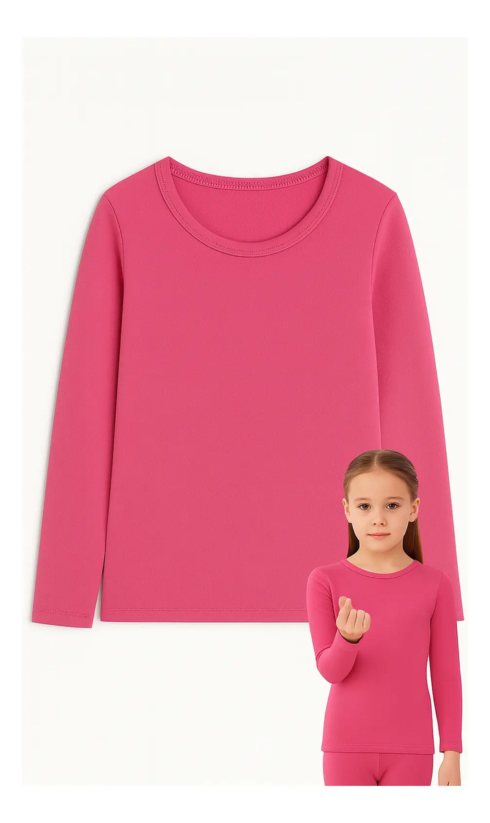 Camiseta Térmica Niñas Polar Unisex Remera - Imagen 2