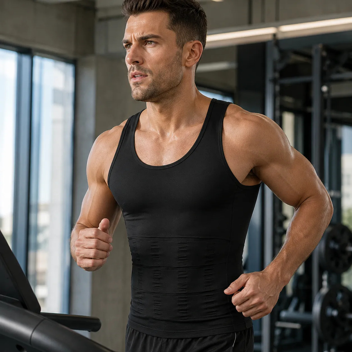 Camiseta Musculosa Hombre Abdominales Vientre Plano Gym - Imagen 5