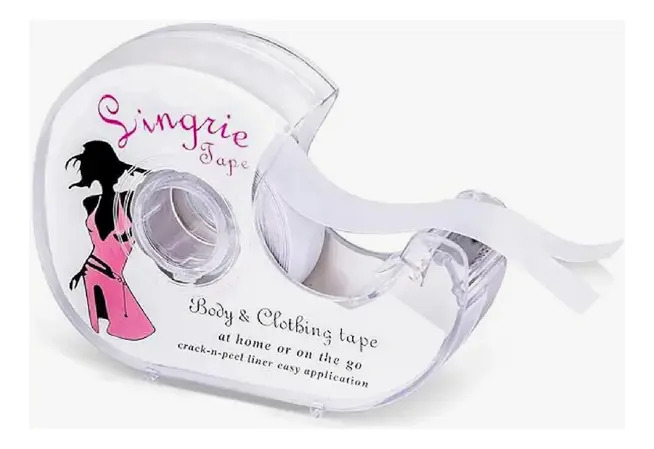 Cinta Doble Cara Para El Cuerpo Y Ropa Bifaz Lingerie Tape Transparente Lisa - Imagen 2