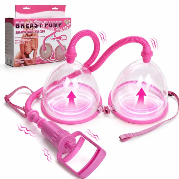 Succionador de pechos rosa