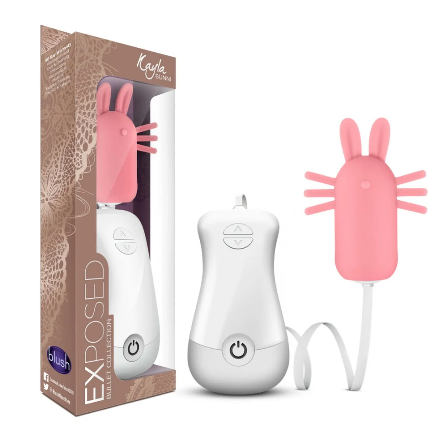 Vibrador Exposed Kayla Bunni Rosa | Blush