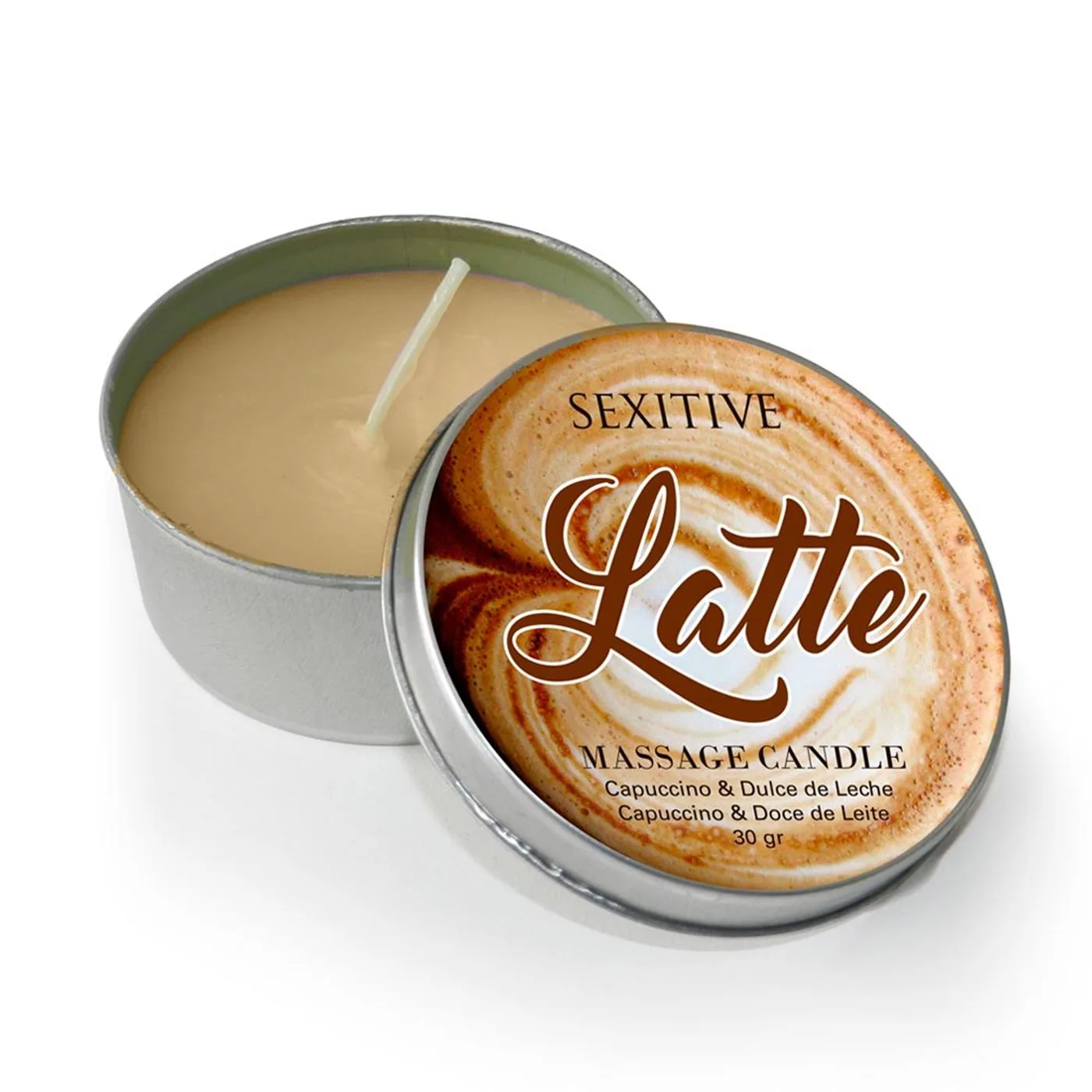 Vela de Masaje Latte Capuccino y Dulce de Leche 30 g | Sexitive