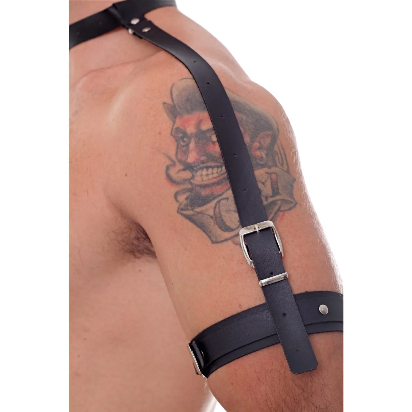 Arnés de Cuello y Brazos Regulable Negro | Infarta - Imagen 2