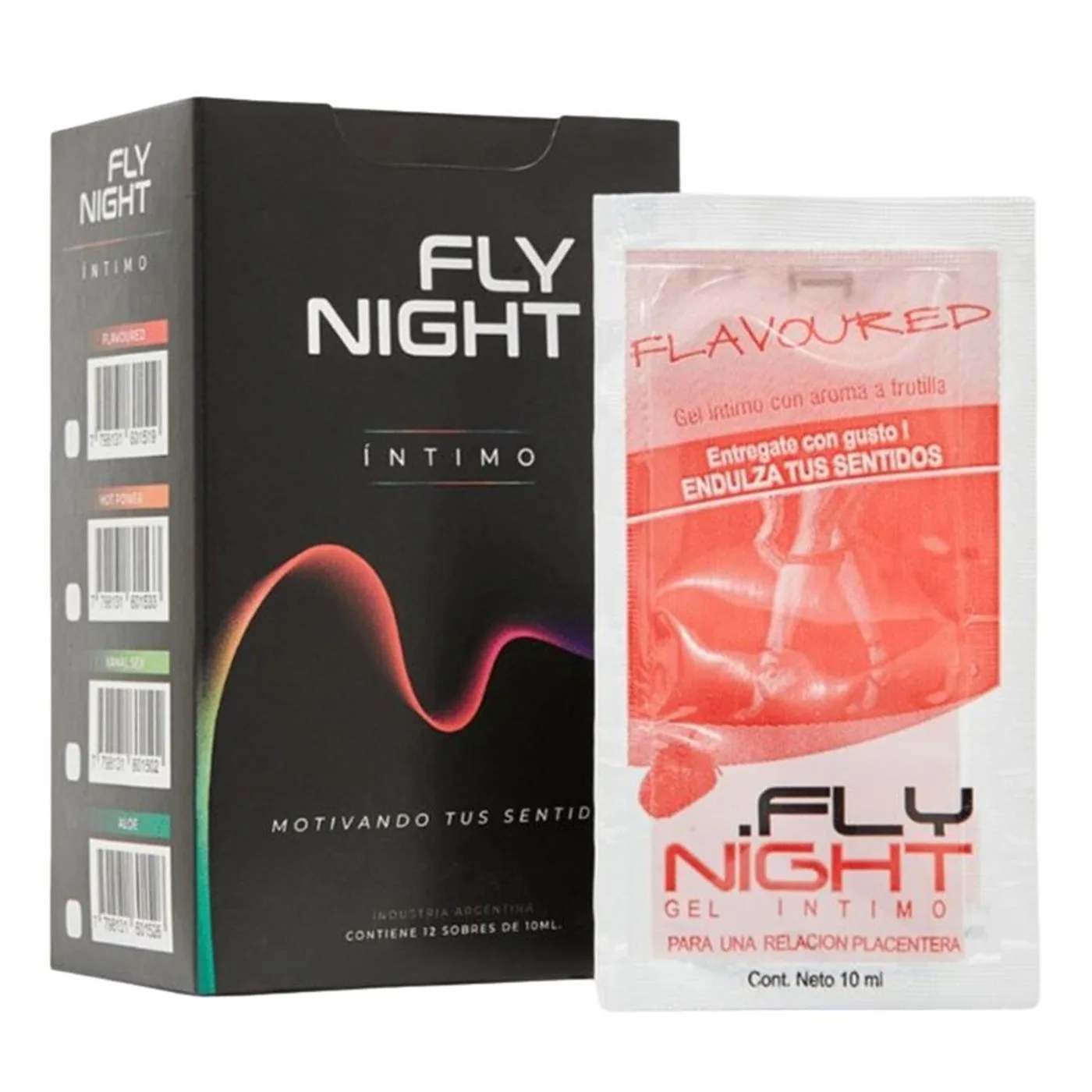 Caja de 12 sachets lubricante frutilla
