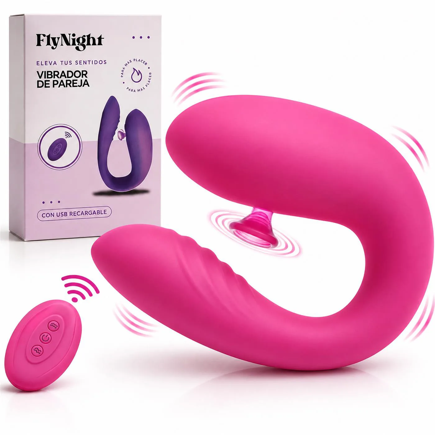 Vibrador para Parejas Rosa | Fly Night