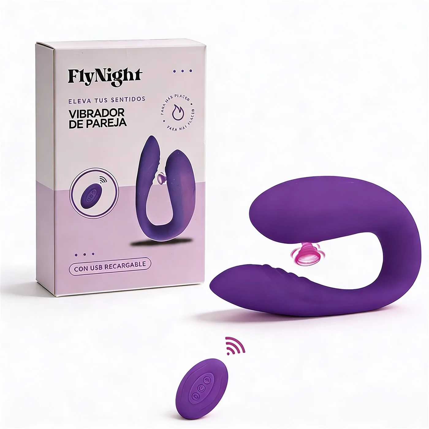 Vibrador para Parejas Violeta | Fly Night