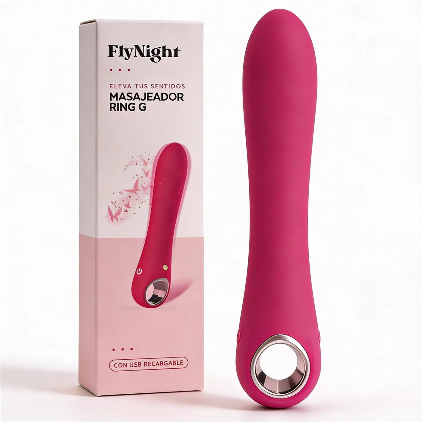 Anillo Masajeador Ring G Rosa | Fly Night