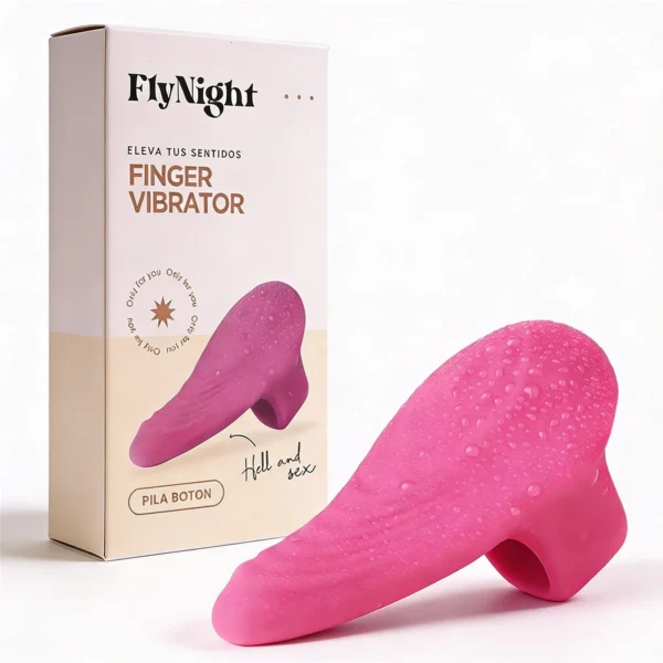 Vibrador de dedo rosa