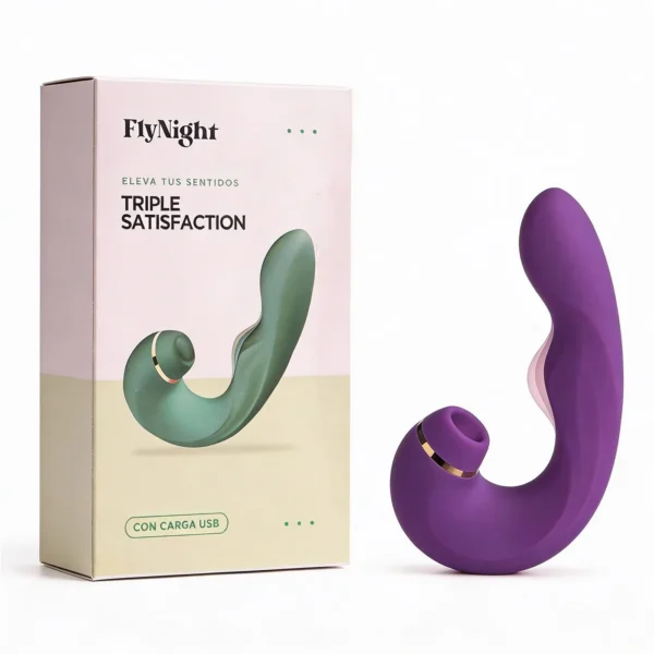 Vibrador Triple Satisfaction violeta