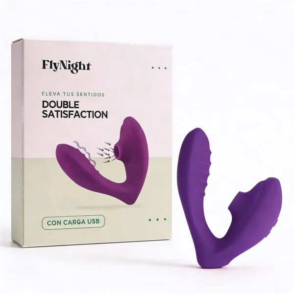 Vibrador Doble Satisfaction violeta