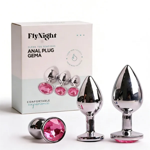 Plug anal Gema rosa