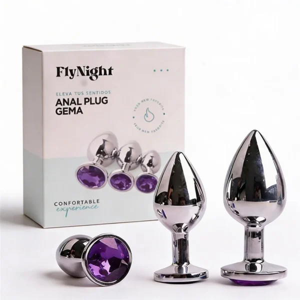 Plug anal Gema violeta