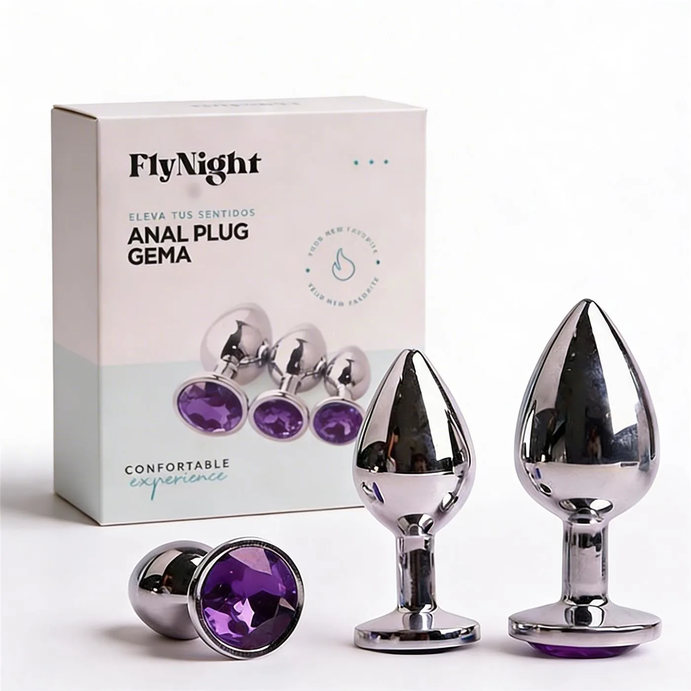Plug anal Gema violeta