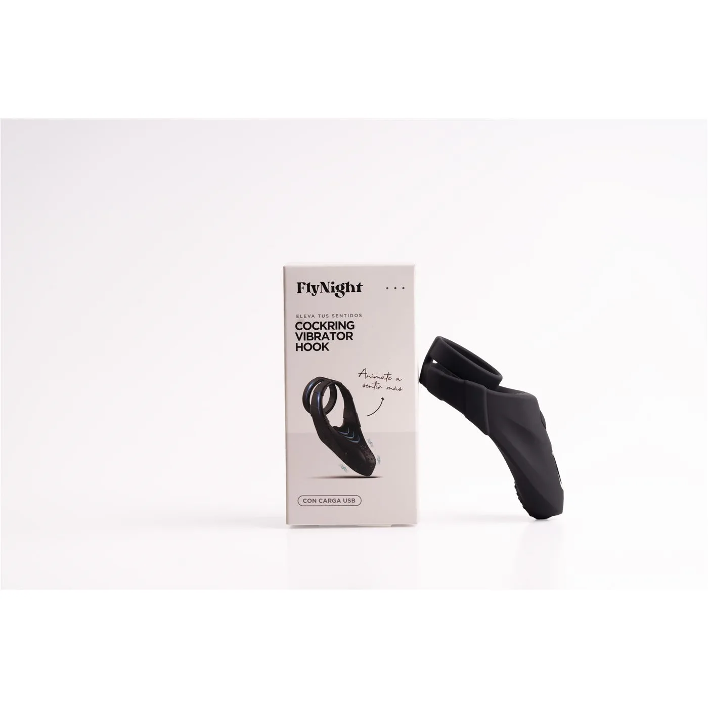 Anillo Vibrador Hook Negro | Fly Night - Imagen 2