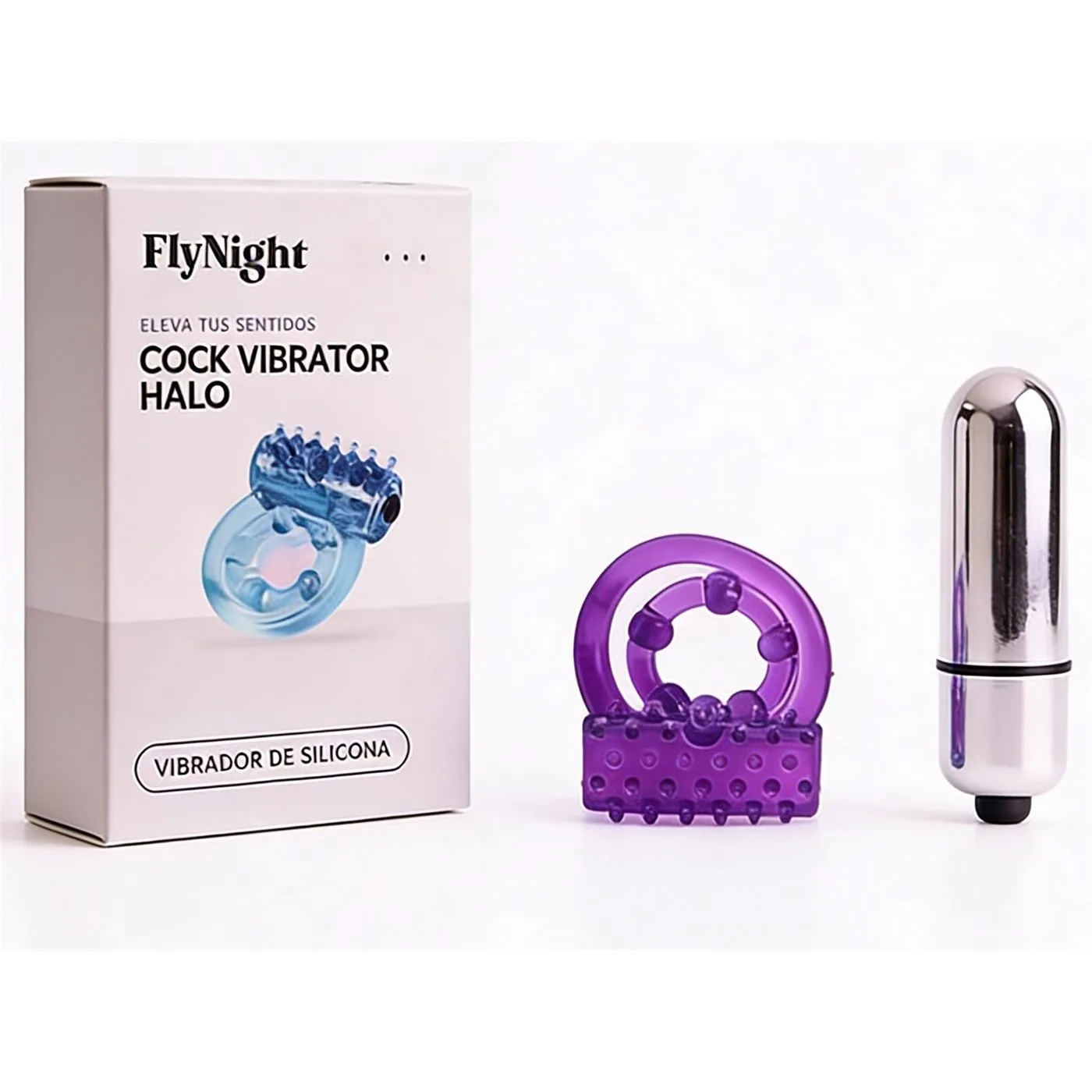 Anillo Vibrador Halo Violeta | Fly Night