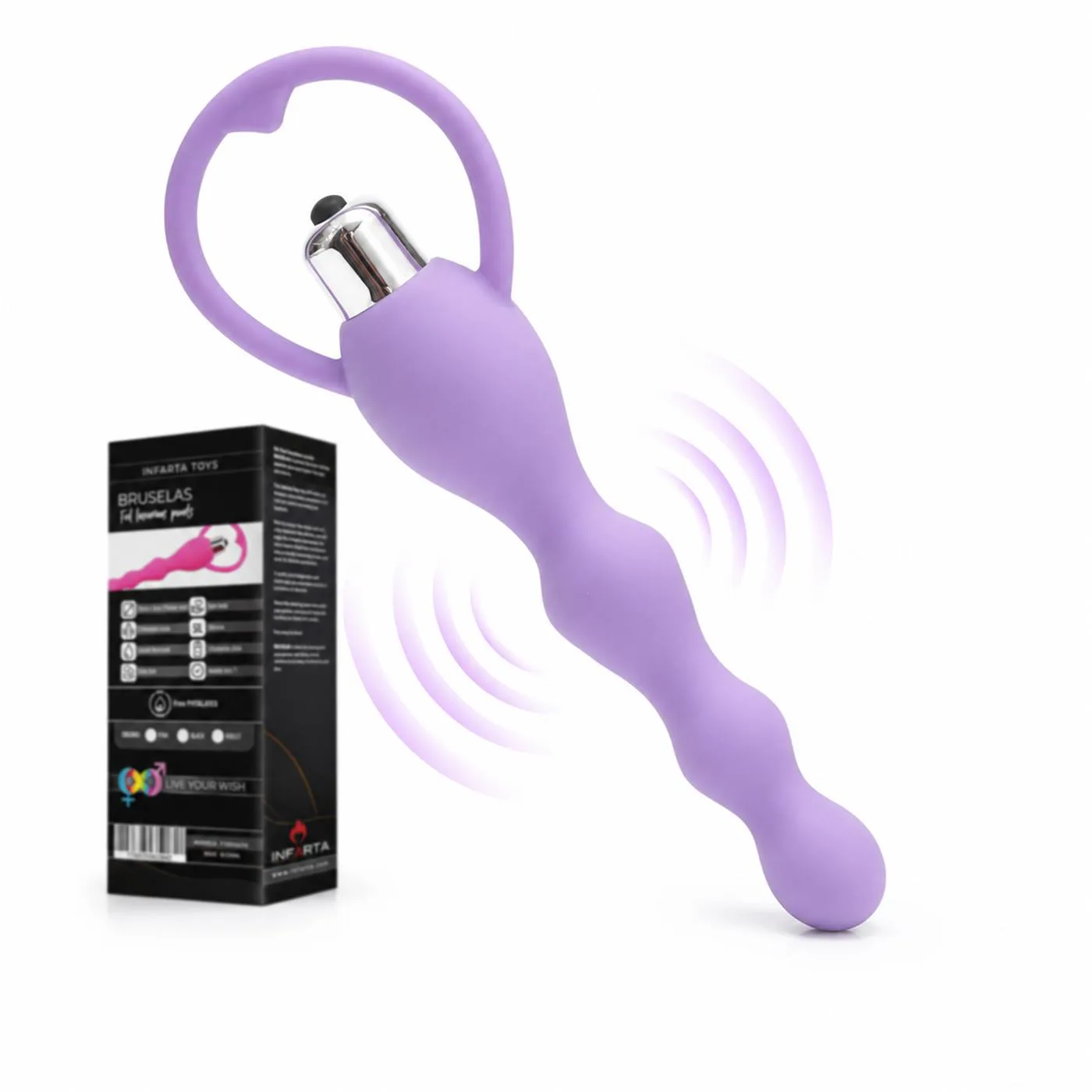 Vibrador Anal Inexpulsable Bruselas Fucsia | Infarta