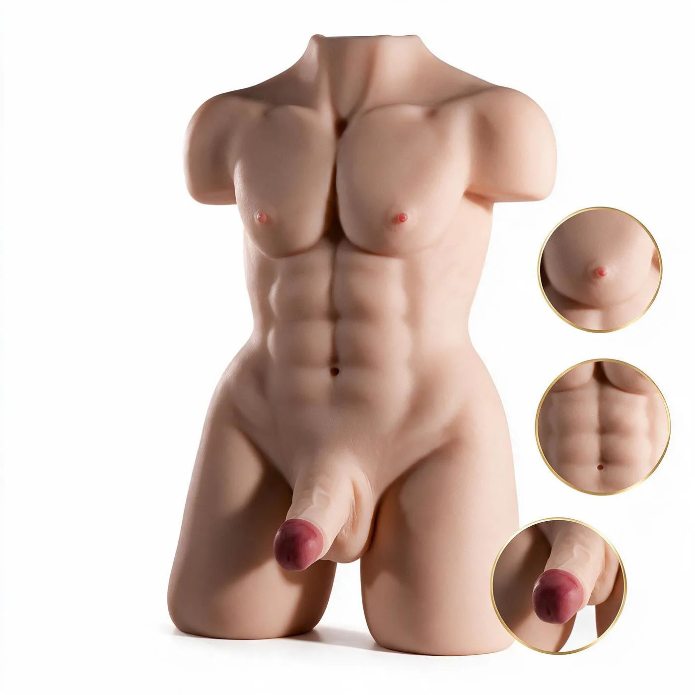 Torso Masculino Hérculex con Gran Pene y Cola + Bala de Regalo | Infarta