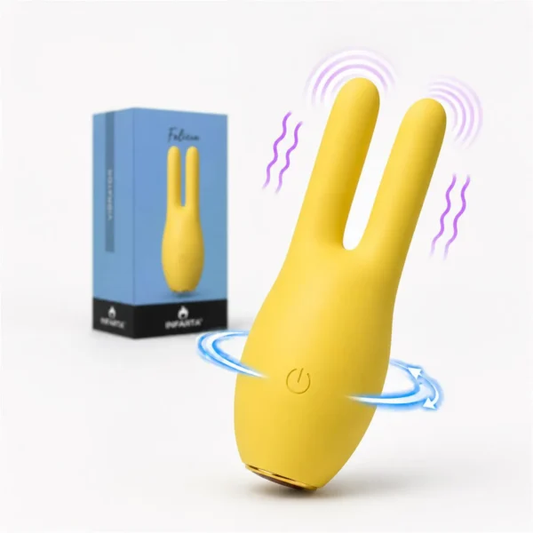 Vibrador estimulador de clítoris Felicia amarillo