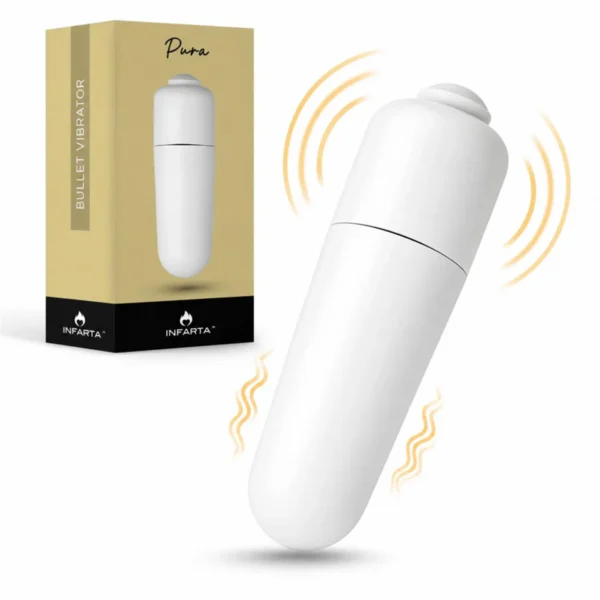 Vibrador estimulador de clítoris Pura blanco