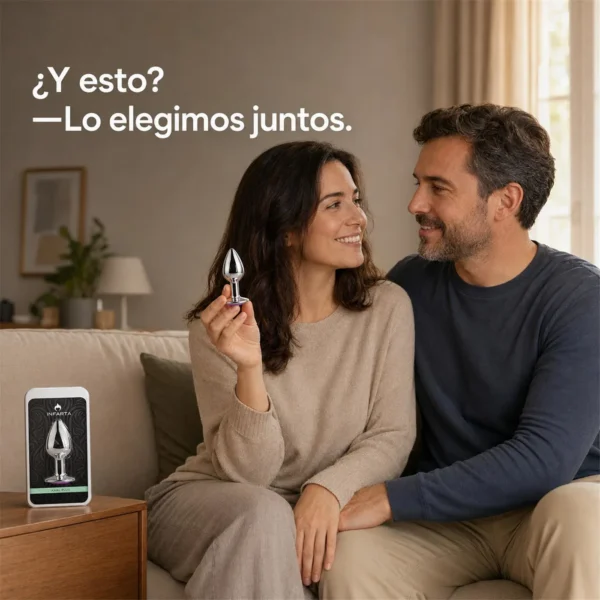 Plug anal Eros chico violeta, otra vista