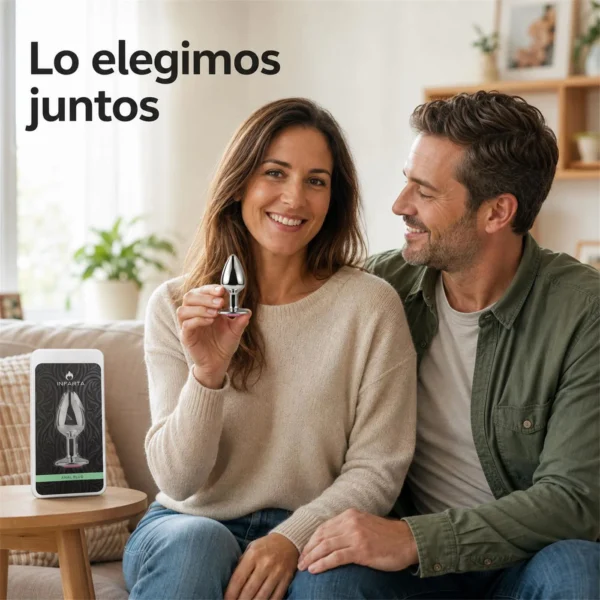 Plug anal Eros chico rosa, otra vista
