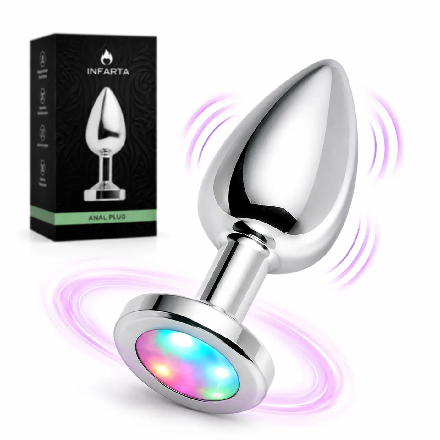 Plug anal Photon metálico