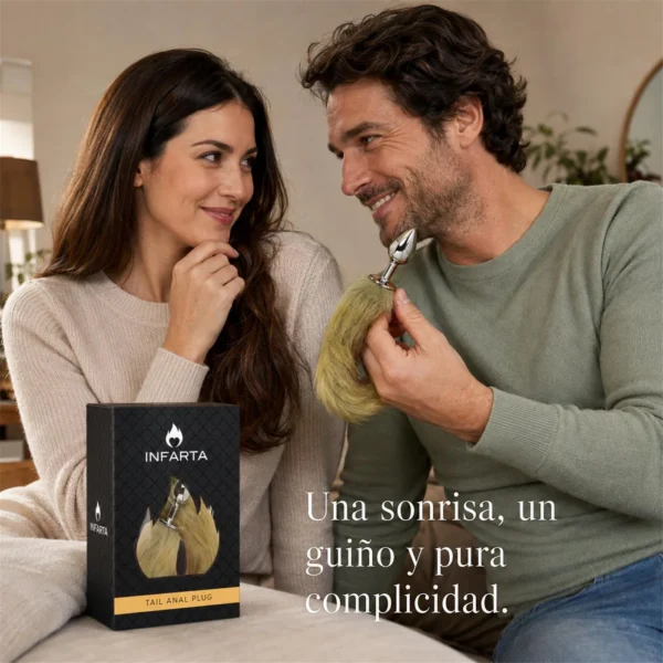 Plug anal con cola de zorro, otra vista