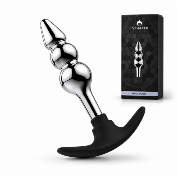 Plug anal doble Silverpulse metálico