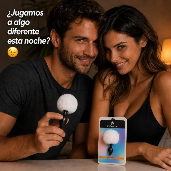 Plug anal cola de conejo grande, otra vista