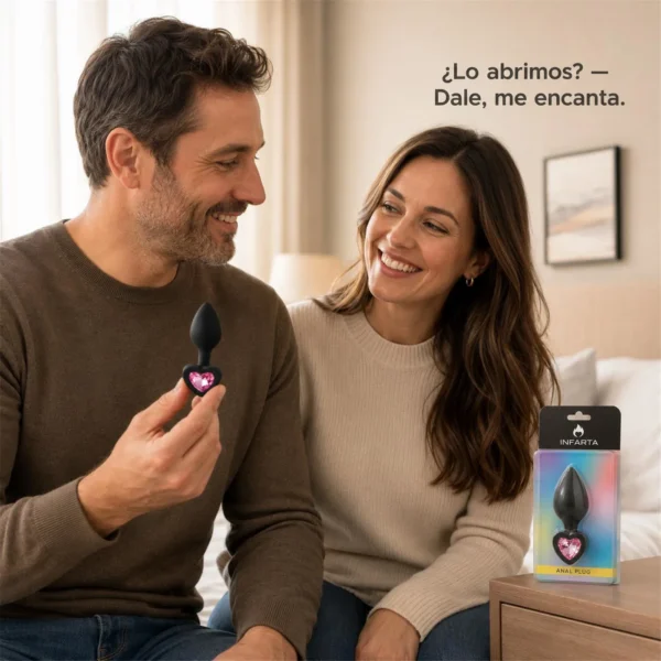 Plug anal Corazón Love mediano, otra vista