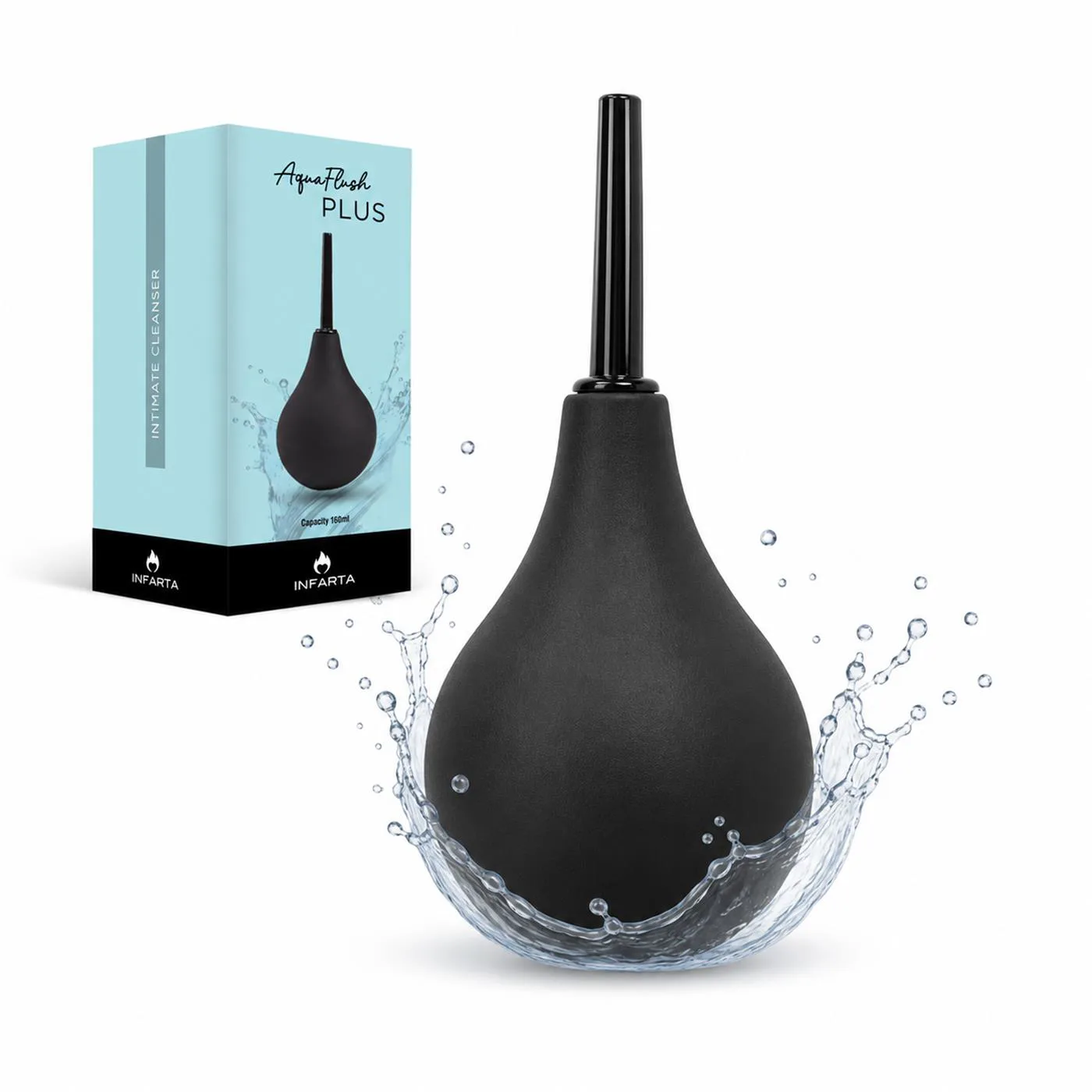 Ducha Anal Aquaflush 160 ml Negra | Infarta