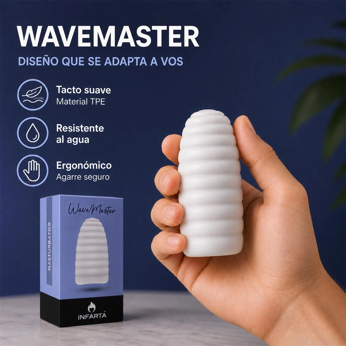 Masturbador Wavemaster Blanco | Infarta - Imagen 2