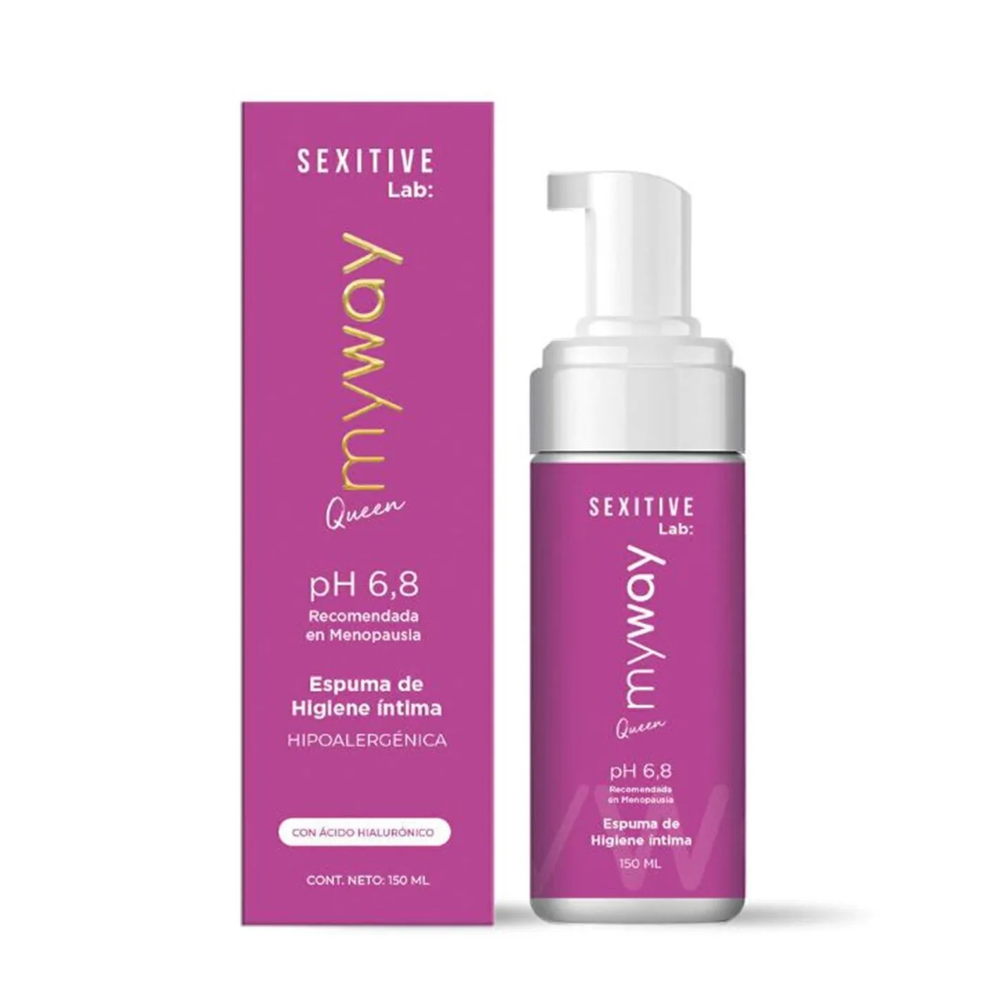 Espuma de Higiene Íntima My Way Queen pH 6.8 | Sexitive