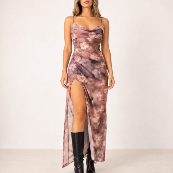 Vestido Largo Petalos